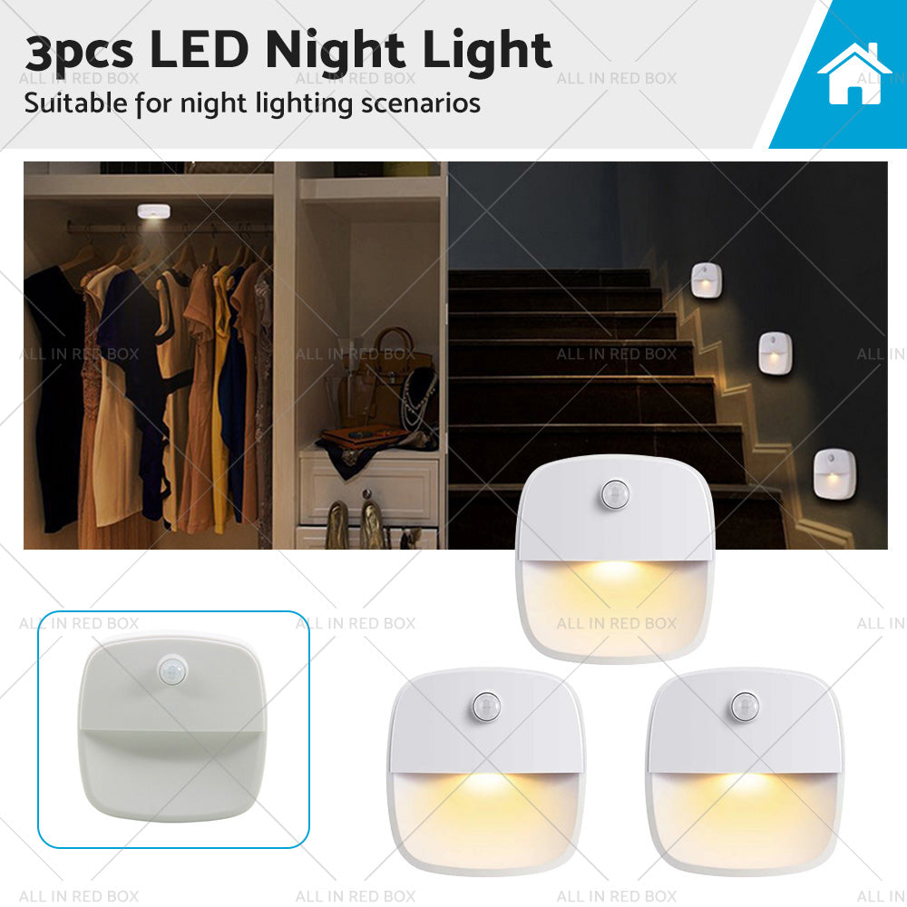 LED Bewegungsmelder Licht – 3er Set